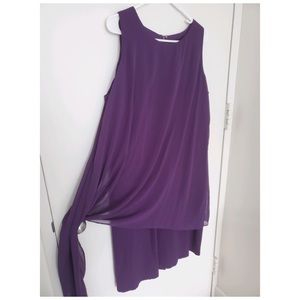 Tahari purple dress